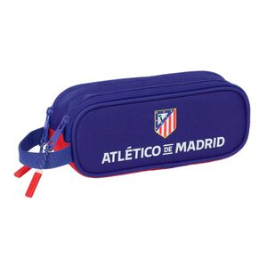 Blue and Red and White Double Pencil Case